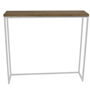 Ds Meubles Table Mange Debout Icub – Industriel Vintage 30x120x110cm Blanc 7