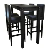 HELLOSHOP26 Lot De 4 Tabourets De Bar Avec Table Haute 1202004 14