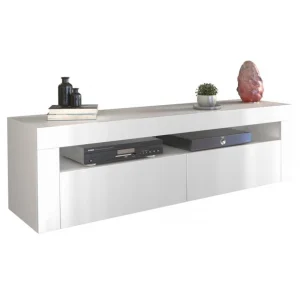 3xEliving Meuble TV Avec Rangement KIM 160 Cm Blanc, Largeur: 160cm, P… 12