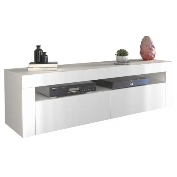 3xEliving Meuble TV Avec Rangement KIM 160 Cm Blanc, Largeur: 160cm, P… 5