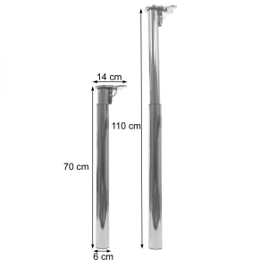 Mendler 4x Pieds De Table HWC-H35, Pour Table à Manger, Pied De Bureau, Régl… 11