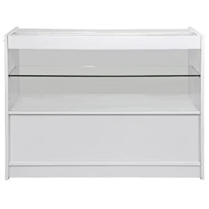 MonsterShop Vitrine Comptoir Blanc C1200 Pour Magasins Et Commerces 10