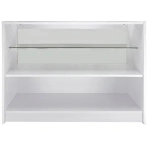 MonsterShop Vitrine Comptoir Blanc C1200 Pour Magasins Et Commerces 12