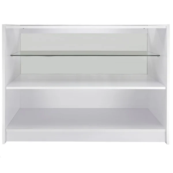 MonsterShop Vitrine Comptoir Blanc C1200 Pour Magasins Et Commerces 5