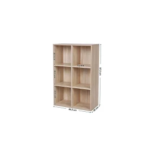 VASAGLE Meuble De Rangement Etagère De 6 Casiers Bibliothèque Rayonnage, 65,… 15