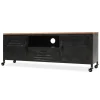 HELLOSHOP26 Meuble Télé Buffet Tv Télévision Design Pratique 120 Cm Noir 25020… 19