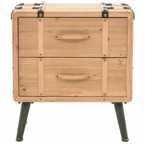 HELLOSHOP26 Table De Nuit Chevet Commode Armoire Meuble Chambre Bois De Sapin Mass… 11