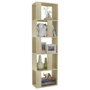 VidaXL Bibliothèque/Séparateur De Pièce Chêne Sonoma 45x24x159 Cm 11