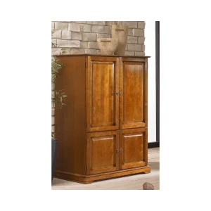 Beaux Meubles Pas Chers Armoire Informatique 4 Portes Merisier 13