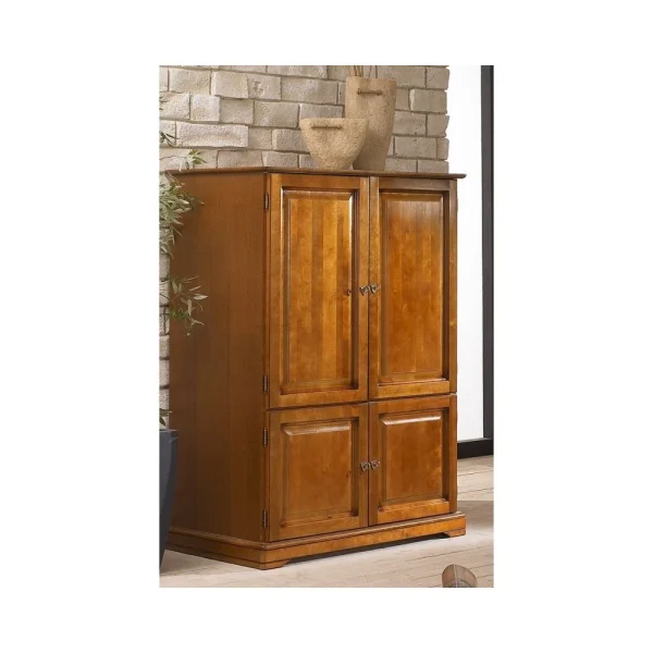 Beaux Meubles Pas Chers Armoire Informatique 4 Portes Merisier 5