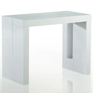 MENZZO Table Console Extensible Pandore Blanc 7