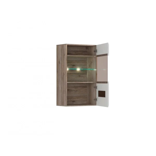 Hucoco AZALIA – Vitrine Suspendue Style Moderne Salon/cabinet – 102x60x35 – 1… 4