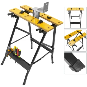 Primematik Banc De Travail Pliant Avec étau. Table Pliante Pour Le Bricolage. 10… 11