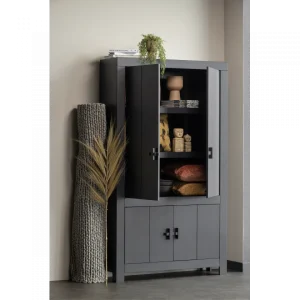 WOOOD BENSON – Armoire En Bois De Pin Noir H 200 9