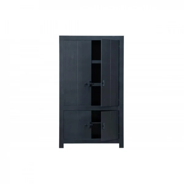 WOOOD BENSON – Armoire En Bois De Pin Noir H 200 5