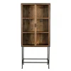 Mathi Design BERLIN – Armoire Vitrée En Bois Et Métal Noir 13