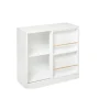 Pegane Bibliothèque Enfant Avec Porte Coulissante En Bois Coloris Blanc – Lo… 19