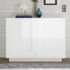 NOUVOMEUBLE Buffet 120 Cm Design Blanc Laqué JUNON 2 32