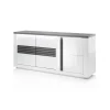 Modern Living Buffet 3 Portes VERTIGO Blanc/chêne Gris 14