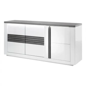 Modern Living Buffet 3 Portes VERTIGO Blanc/chêne Gris 11