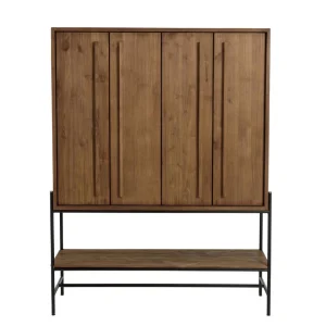 MACABANE Buffet 4 Portes 1 Niche En Bois De Teck Recyclé 15