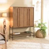 MACABANE Buffet 4 Portes 1 Niche En Bois De Teck Recyclé 11