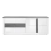 Modern Living Buffet 4 Portes VERTIGO Blanc/chêne Gris 34