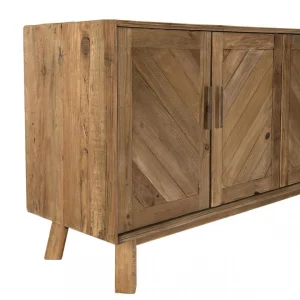 MACABANE Buffet ANDRIAN 4 Portes Bois Pin Recyclé 19