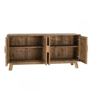 MACABANE Buffet ANDRIAN 4 Portes Bois Pin Recyclé 21