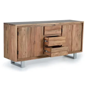 Pegane Buffet Bahut En Bois D’acacia Coloris Naturel – Longueur 172 X Profond… 11