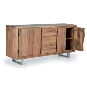 Pegane Buffet Bahut En Bois D’acacia Coloris Naturel – Longueur 172 X Profond… 13