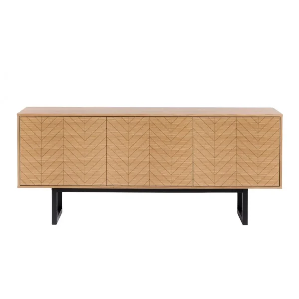 HELLIN Buffet Bas Moderne En Bois 3 Portes – KALMAR 1