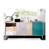 Vente-unique Buffet BICA – 3 Portes & 2 Tiroirs – Multicolores 17