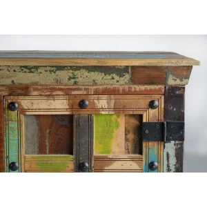 Pegane Buffet Commode En Bois Recyclé Multicolore – Longueur 150 X Profondeu… 8