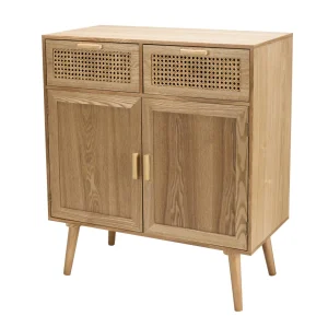 MACABANE Buffet Couleur Naturel 2 Tiroirs Cannage 2 Portes – RODRIGUE 9