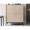 Vente-unique Buffet Haut – 4 Portes – Beige – BOGDAN 19