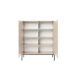 Vente-unique Buffet Haut – 4 Portes – Beige – BOGDAN 15