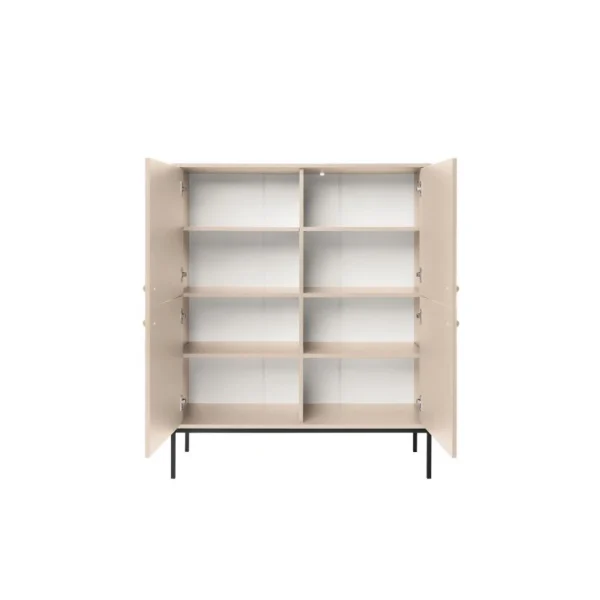 Vente-unique Buffet Haut – 4 Portes – Beige – BOGDAN 6