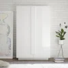 NOUVOMEUBLE Buffet Haut Design Laqué Blanc Brillant JUNON 2 16