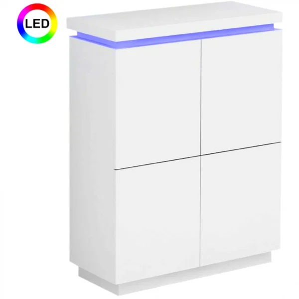 BUT Buffet Haut LED COLORS Blanc 1