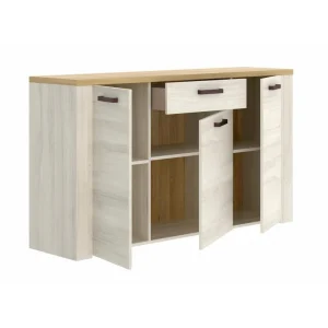 Pegane Buffet Meuble De Rangement 3 Portes Coloris Fines / Milano – Longueur … 8