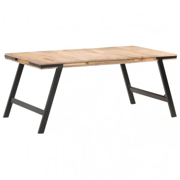 Icaverne Chic Tables Freetown Table De Salle à Manger 180x90x76 Cm Bois De Man… 1