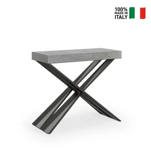 Itamoby Console Design Extensible 90×40-300 Cm Table Moderne Diago Concrete 9