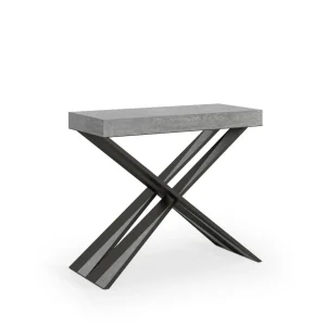 Itamoby Console Design Extensible 90×40-300 Cm Table Moderne Diago Concrete 11