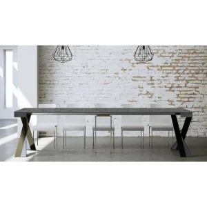 Itamoby Console Design Extensible 90×40-300 Cm Table Moderne Diago Concrete 15