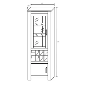 Pegane Ensemble De Salon Meuble TV, Buffet, Vitrine Avec LED Coloris Chêne, … 11