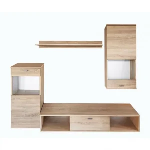 Ac-Deco Ensemble Meuble TV Design Rico 180cm Naturel 7