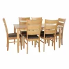 Ensemble Table + 6 Chaises DKD Home Decor Marron Clair Chêne Bois MDF… 10