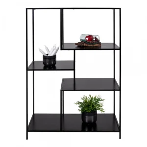 HOUSE NORDIC Étagère 4 étages 120cm En Métal Noir PARKER 8