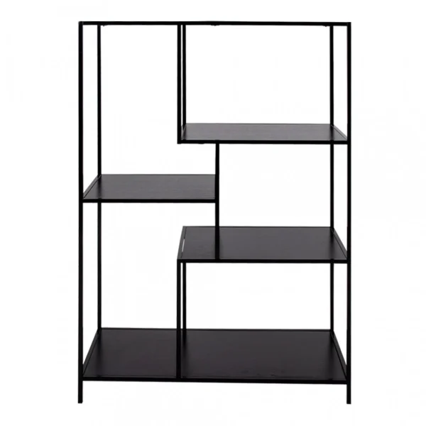 HOUSE NORDIC Étagère 4 étages 120cm En Métal Noir PARKER 5